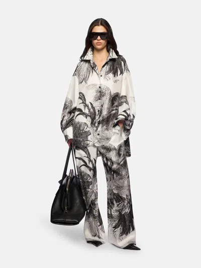 Attico ''diana'' White And Black Shirt In Multi