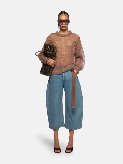 Attico The  Knitwear Gend - Safari Sweater Safari Main Material: 50% Mohair 32% Polyamide 18% Wool, E In Brown