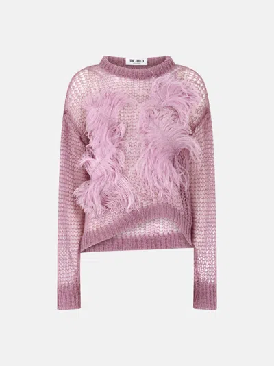 Attico The  Knitwear Gend - Light Mauve Sweater Light Mauve Main Material: 50% Mohair 32% Polyamide 1 In Purple
