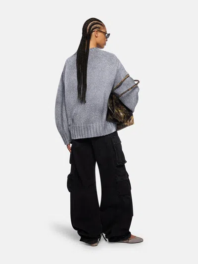 Attico The  Knitwear Gend - Light Grey Sweater Light Grey Main Material: 90% Virgin Wool 10% Cashmere In Gray