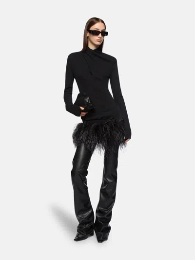 Attico The  Knitwear Gend - Black Sweater Black Main Material: 100% Virgin Wool In Black