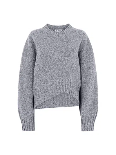 Attico The  Knitwear Gend - Light Grey Sweater Light Grey Main Material: 90% Virgin Wool 10% Cashmere In Gray