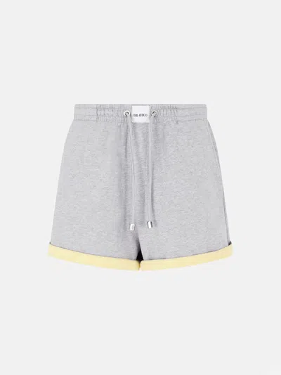 Attico Grey And Honey Short Pant In Gray