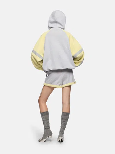 Attico Grey And Honey Short Pant In Gray