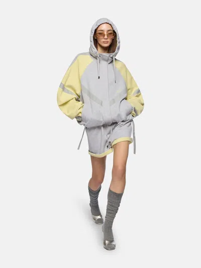 Attico Grey And Honey Short Pant In Gray