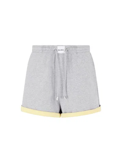 Attico Grey And Honey Short Pant In Gray