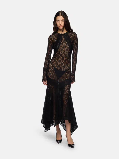 Attico The  Dresses Gend - Black Midi Dress Black Main Material: 80% Polyamide 20% Elastodiene, Secon In Black