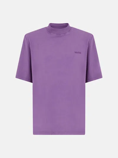Attico T-shirt Dark Purple In Purple