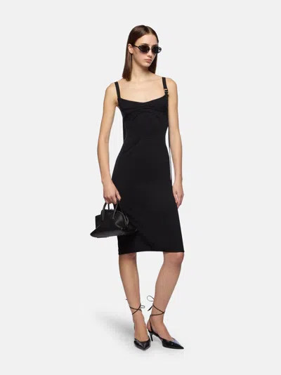 Attico The  Dresses Gend - Black Midi Dress Black Main Material: 70% Viscose 30% Polyamide In Black
