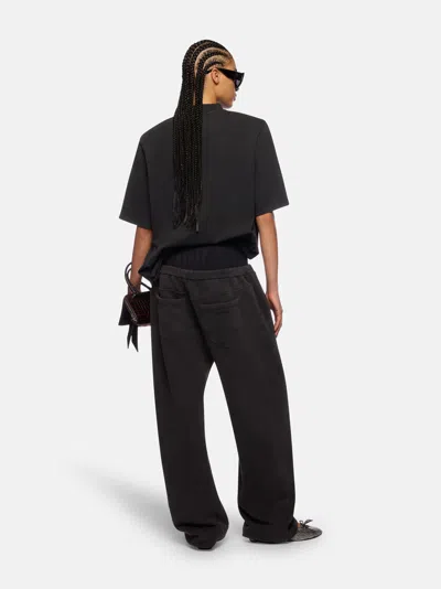 Attico T-shirt Faded Black In Black