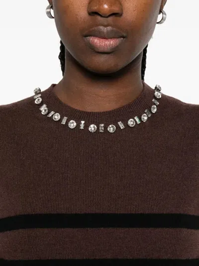 Ermanno Wool Vest In Brown