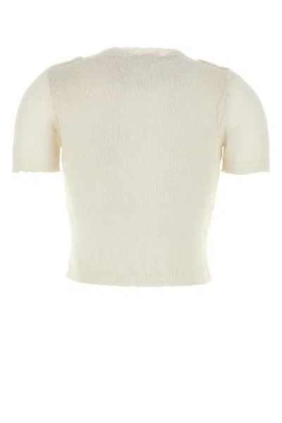 Gimaguas Ivory Nylon Blend Kiss Sweater In Neutral