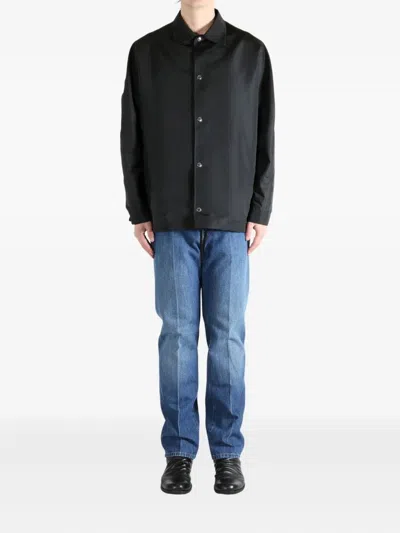 Givenchy Drawstring Hem Shirt Jacket In Black