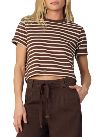Joe's Jeans The Boxy Tee In Brown