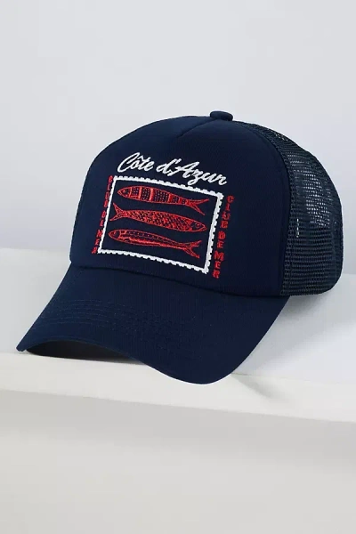 Worn/west Coastal Trucker Hat In Blue