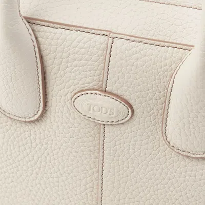 Tod's Zippered Shoulder Bag In White