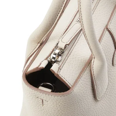 Tod's Zippered Shoulder Bag In White