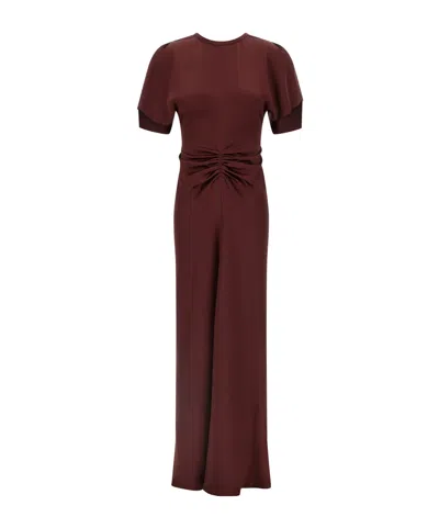 Victoria Beckham Isabella Dresses Bordeaux In Brown