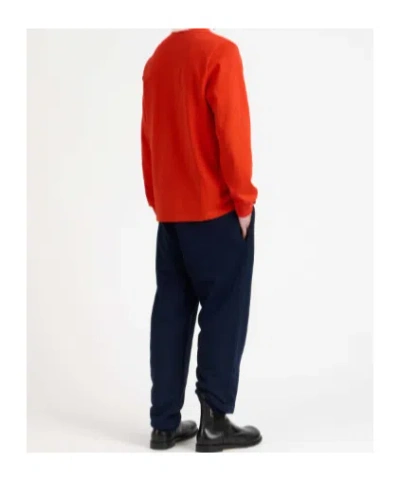 Jw Anderson Super Speed Polo Shirt Long Sleeve In Orange
