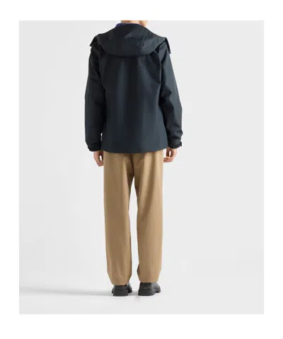 Prada Technical Fabric Pants In Brown