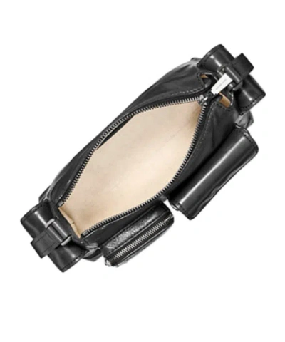 Michael Kors Dakota Small Leather Shoulder Bag In Black