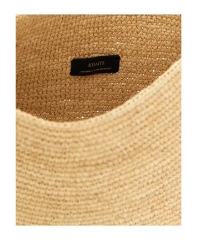 Khaite Billie Large Bucket Bag In Neutral