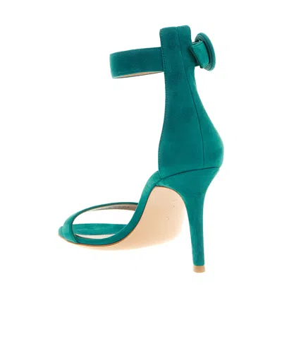 Gianvito Rossi Portofino Sandals Open Toe Ankle Strap In Green