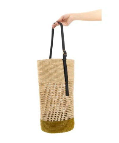 Khaite Billie Large Bucket Bag In Neutral