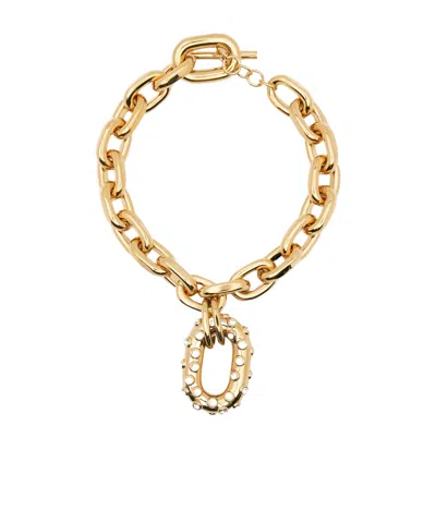 Rabanne Crystal-embellished Chain Necklace In Gold