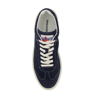 Dsquared2 Lace-up Low-top Sneakers In Blue