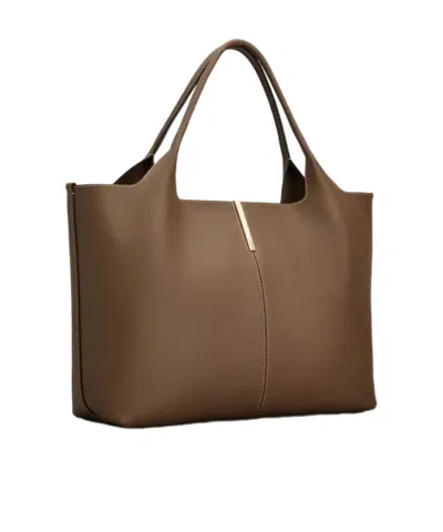 Tod's Medium Leather Handbag In Brown