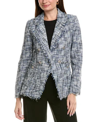 Ellen Tracy Boucle Blazer In Multi