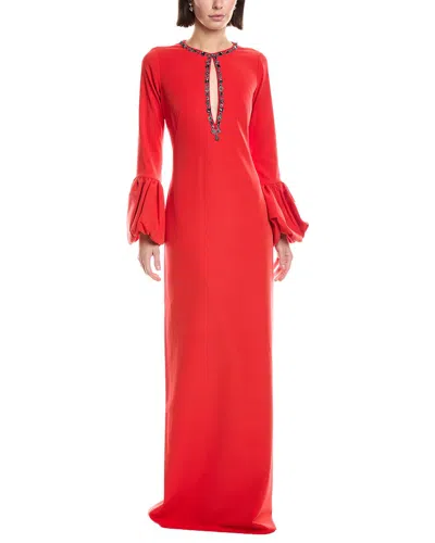 Marchesa Notte Gown In Red