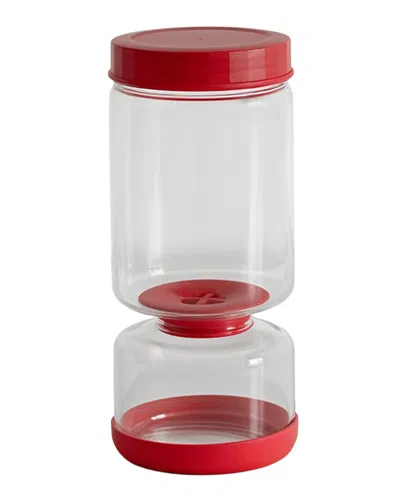 Genicook Glass Flip-over Pickle Jar (5.8 Cups) In Red