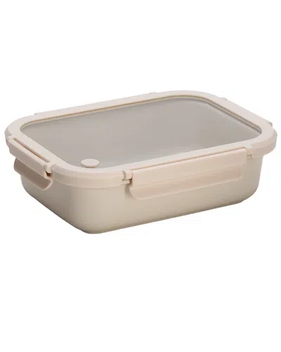 Genicook Large Cannoli Stoneware Container In Neutral