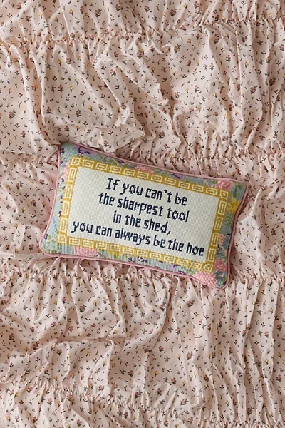 Furbish Needlepoint Throw Pillow By  In Sharpest Tool At Urban Outfitters In Multi
