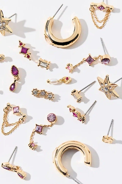 Urban Outfitters Strange Powers Stars & Gems Multi Earring Set In Gold, Women's At  In Gold