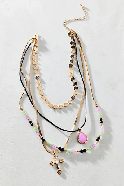 Urban Outfitters Strange Powers Coin Layered Necklace In Gold, Women's At  In Gold