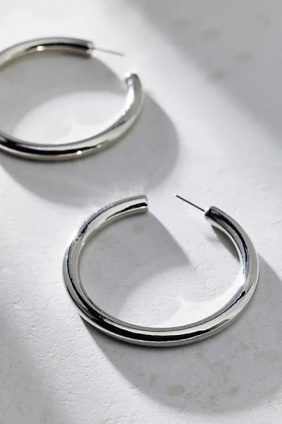Urban Outfitters Chubby Large Hoop Earring In Silver, Women's At  In Silver