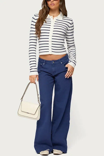 Edikted Daytime Low Rise Baggy Jeans In Navy, Women's At Urban Outfitters In Multi