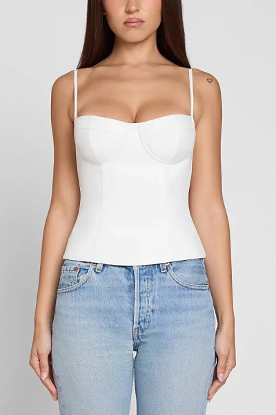 Leau Bali Bustier Corset Top In White, Women's At Urban Outfitters In White