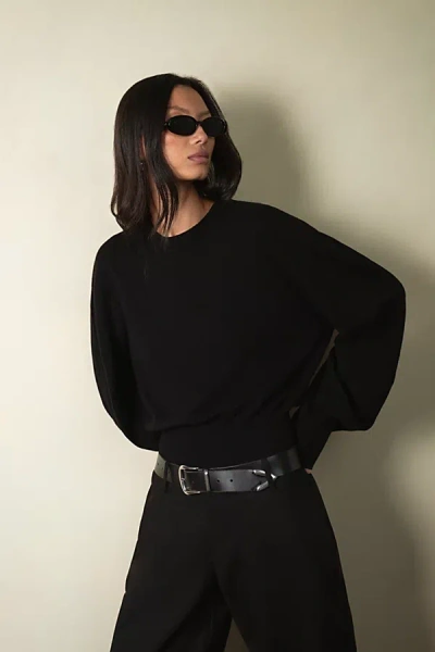 Weworewhat Bubble Crewneck Sweater In Black, Women's At Urban Outfitters In Black