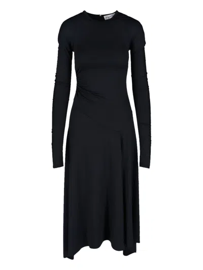 Victoria Beckham Midi Dress In Black