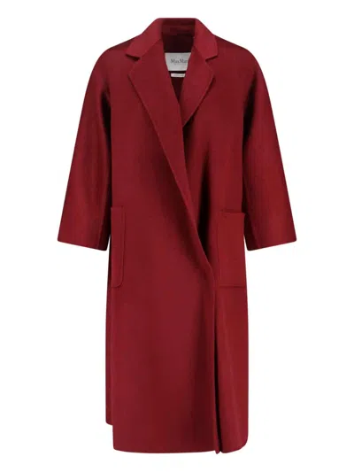 Max Mara Cashmere Coat In Red