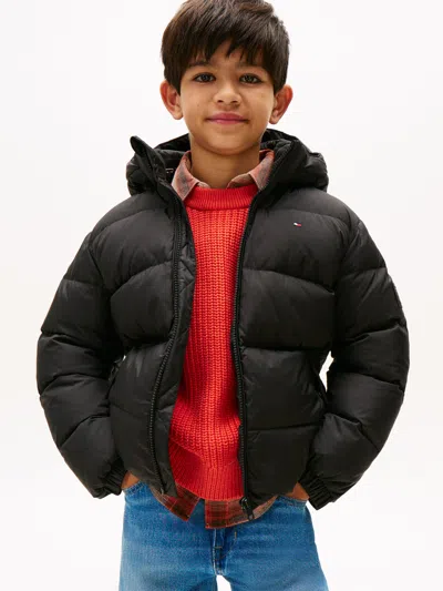 Tommy Hilfiger Boys Essential Down Puffer Jacket In Black