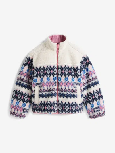 Tommy Hilfiger Girls Fair Isle Teddy Jacket In White