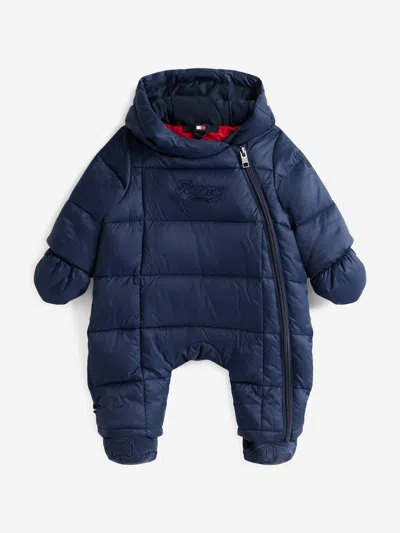 Tommy Hilfiger Baby Boys Puffer Snowsuit In Black