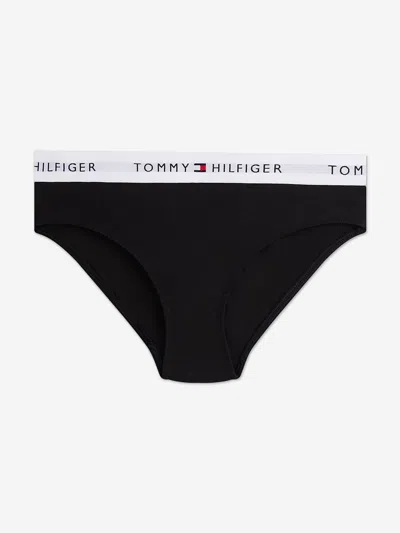 Tommy Hilfiger Girls 2 Pack Bikini Knickers Set In Black