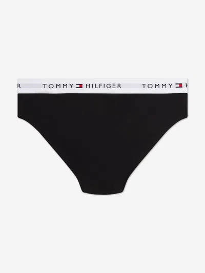 Tommy Hilfiger Girls 2 Pack Bikini Knickers Set In Black