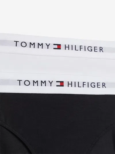 Tommy Hilfiger Girls 2 Pack Bikini Knickers Set In Black